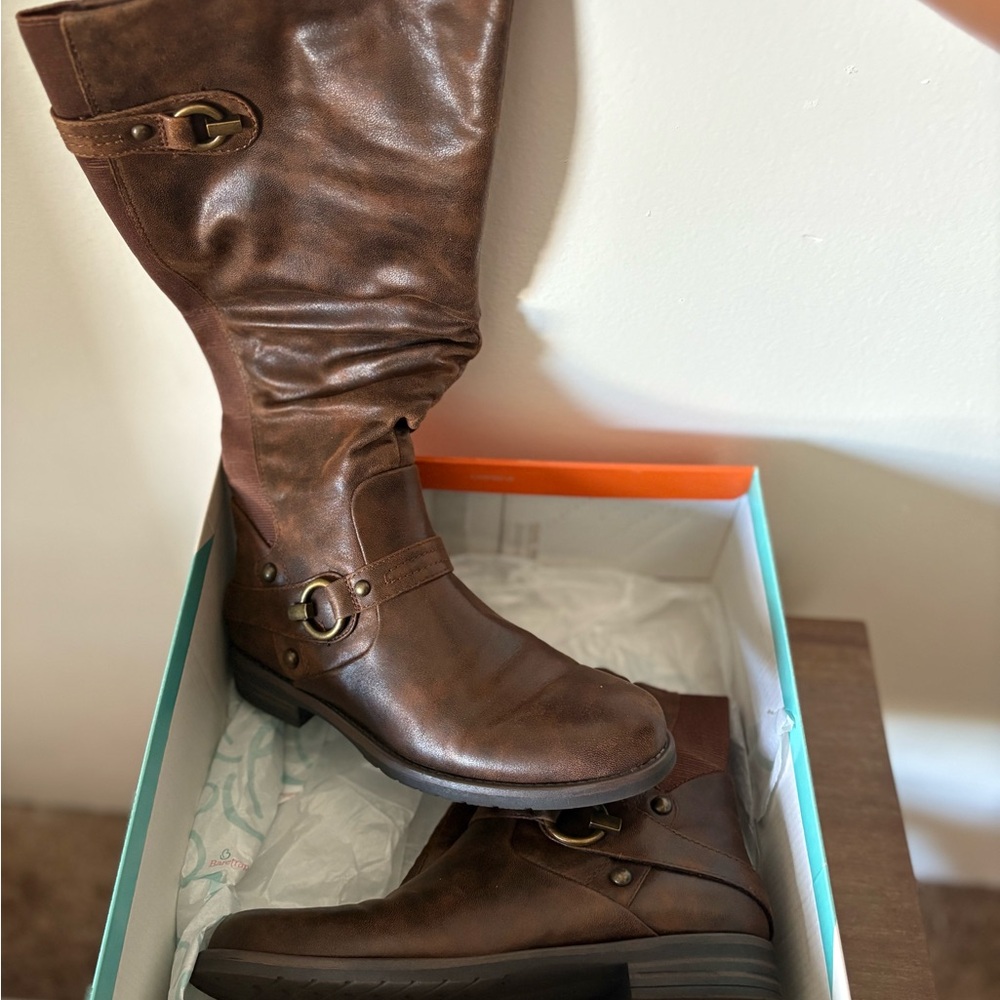 BareTraps Dark Brown Heeled Boots